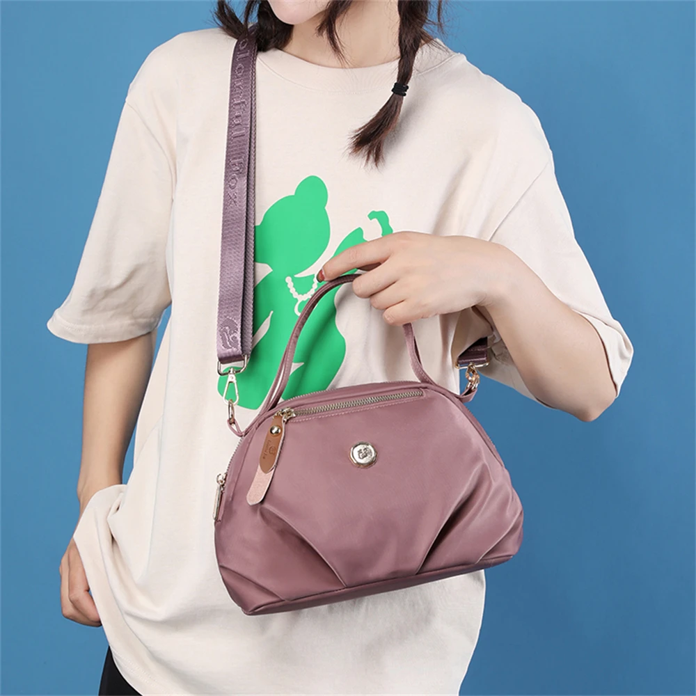 2022 New Solid Color Ladies Shoulder Bag Multifunctional High Quality Nylon Women\'s Handbag Fashion Women Messenger Bags Bolsos