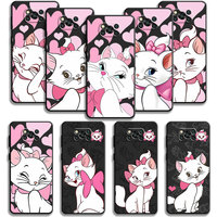 Phone Case For Xiaomi Poco X3 NFC F5 Mi 11T for Huawei P30 P40 for Honor X8a X8 90 for Pixel 7 Pro Disney Pink Love Marie Cat