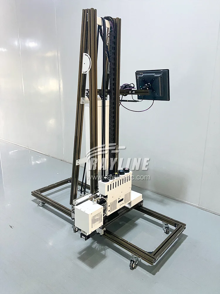 Free Training for Wall Inkjet Printer Machine double heads 6m width track wall printing machine house decoration mural art