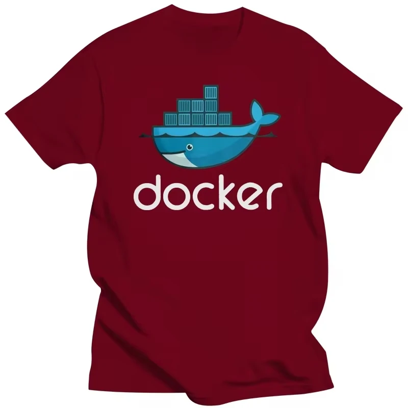 Docker Logo T-Shirt Linux Javascript Computer Rogramming Developer T-Shirt Programmer Coder Women T-Shirt Gift Creative Top