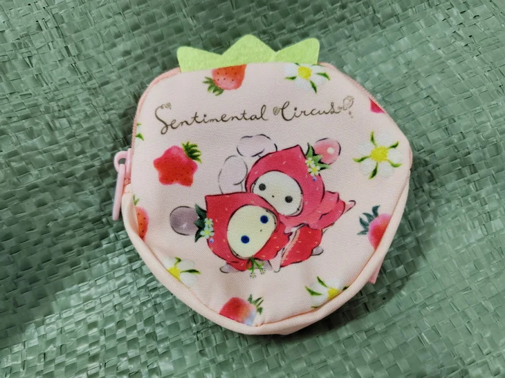 Sentimental Circus Strawberry Coin Purse Wallet Women Cartoon Anime Cute Kawaii Coin Pouch Case Mini Money Bag