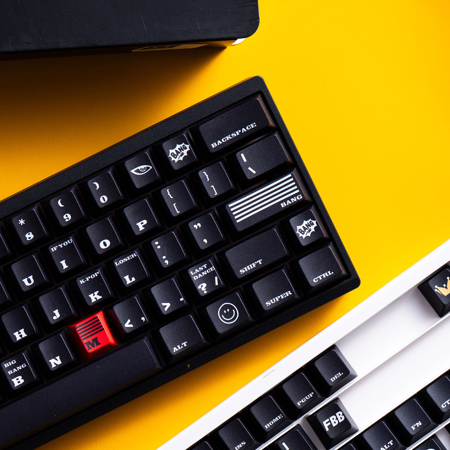 FBB Keycaps Bang Black 145keys PBT Thickness 1.7mm Dye-Sub Cherry Profile For Mx Cherry Switch Gaming Mechanical Keyboard Keycap