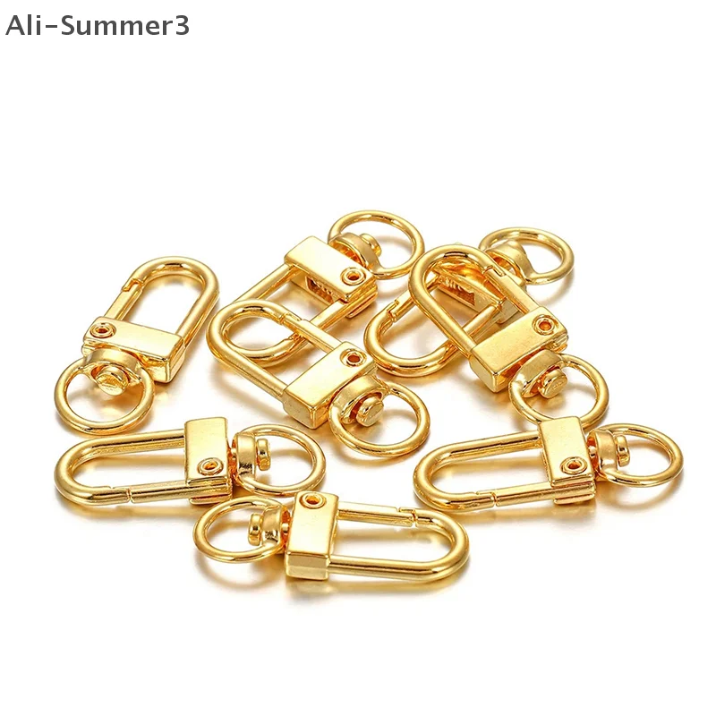 10 шт., металлическая универсальная пряжка, пряжка для сумки, разноцветная дополнительная пряжка для ключей, пряжка из сплава, пряжка-лобстер, аксессуары для сумки