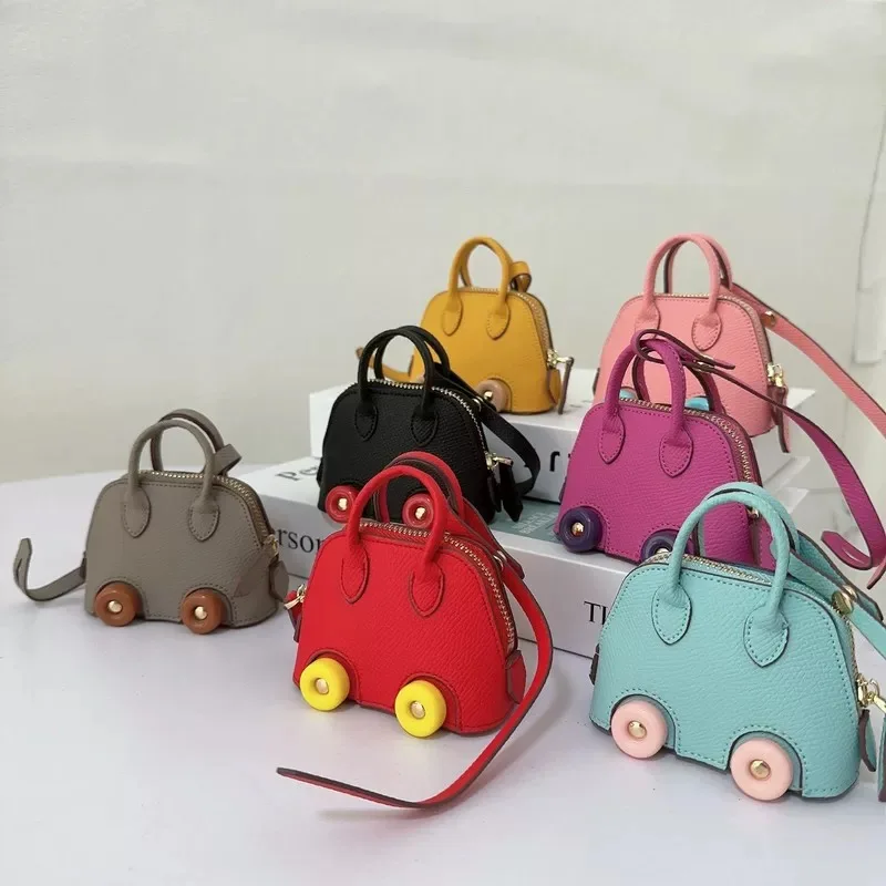 Bag Charms For Birkin Kelly Handbag Mini Wheel Shell Bag Pendant Earphone Bag Decoration Accessory Gift