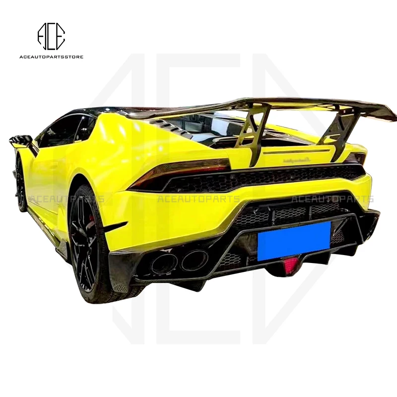 Lp610 DMC Style rear wing carbon fiber rear spoiler trunk spoiler wing high quality For Lamborghini Huracan LP580 EVO 2014-2019