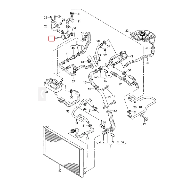 Cooling Auxiliary Water Pump 078121601A For Audi A8L 4E8 6.0L A6 4B C5 2.5 Tdi A8 4E Allroad 4Bh C5 2.5T 078 121 601 A