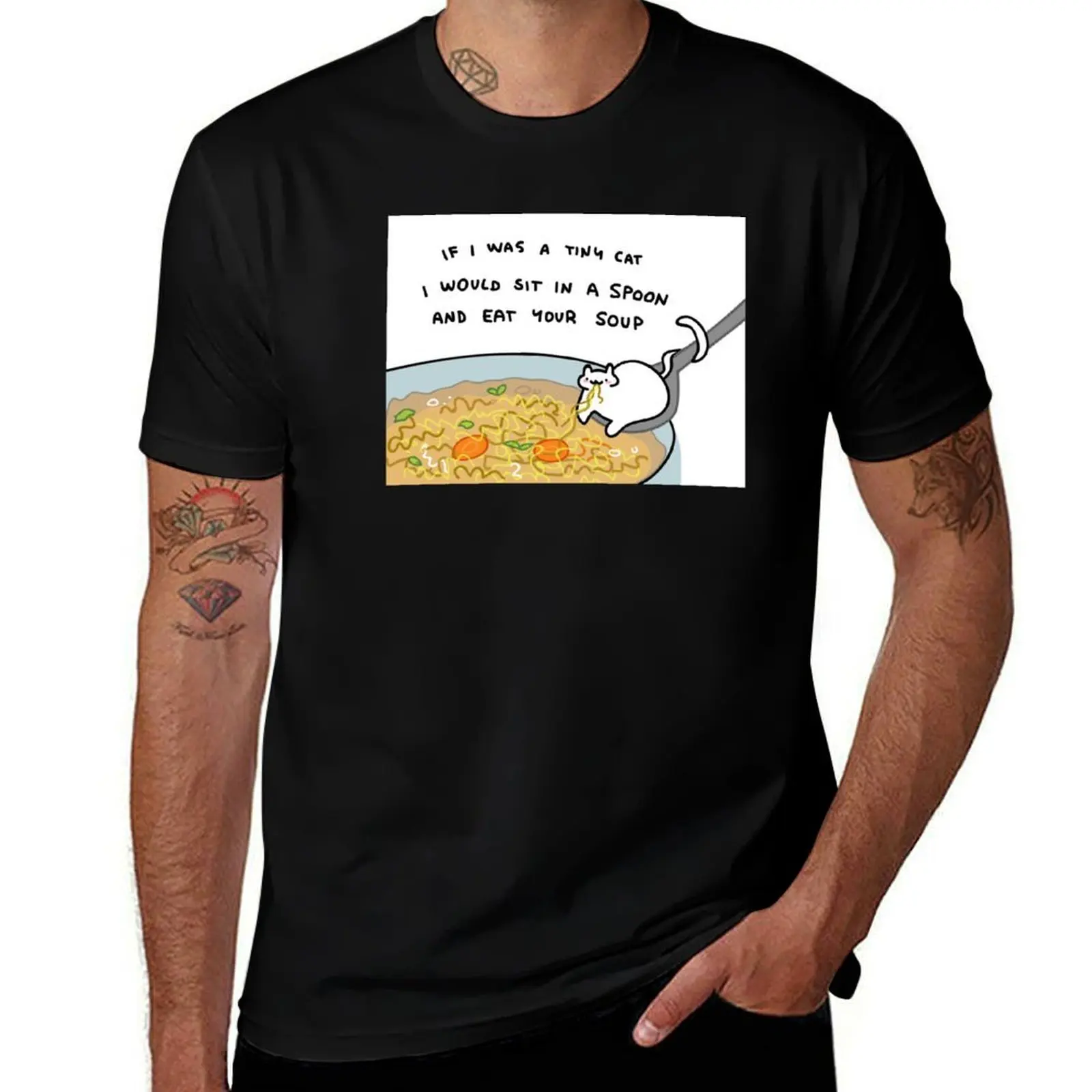 

cats in soup T-Shirt blue lock boys whites valentines boutique clothes vintage t shirts big and tall t shirts for men