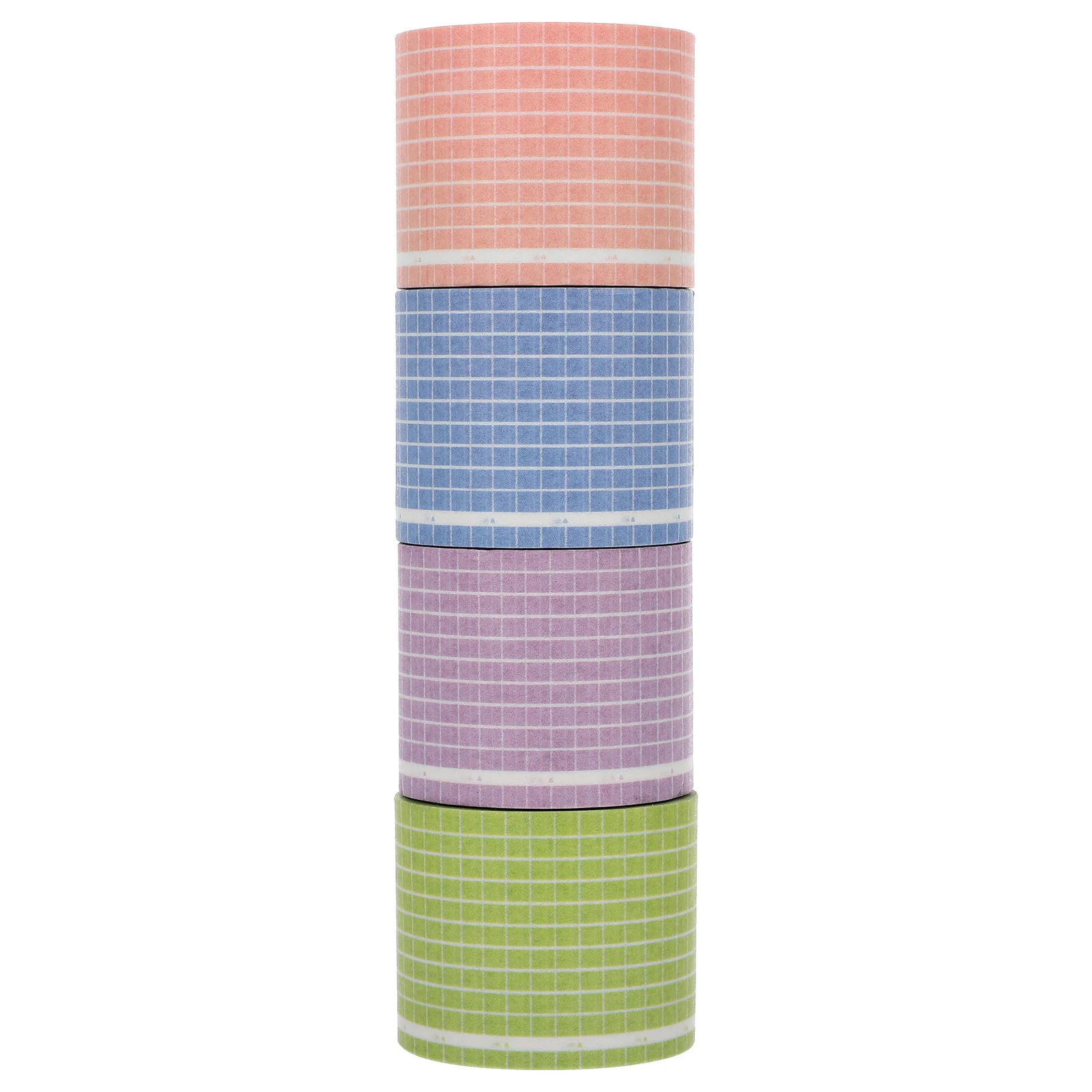

4Pcs Safe Adhesive Washi Tapes Simple Design Practical Use for Hand Account Picture Book Decorative Accessories