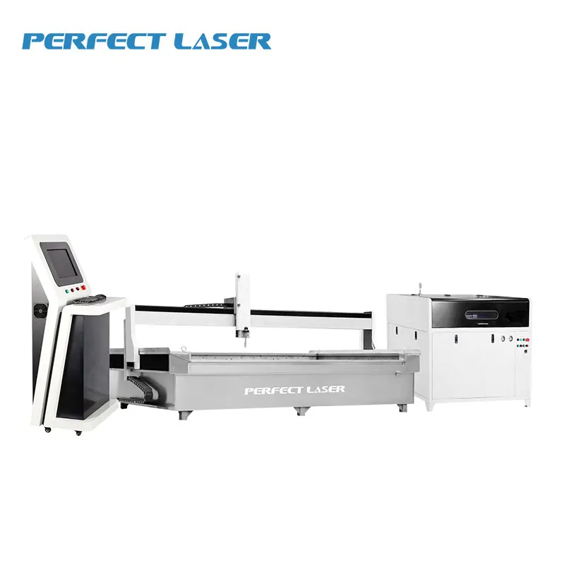 Perfect Laser  5 Axis CNC Waterjet Cutter Water Jet Cutting Machine 3015 Cut Aluminum/Tool Steel/Glass/Marble/Stone/Granite