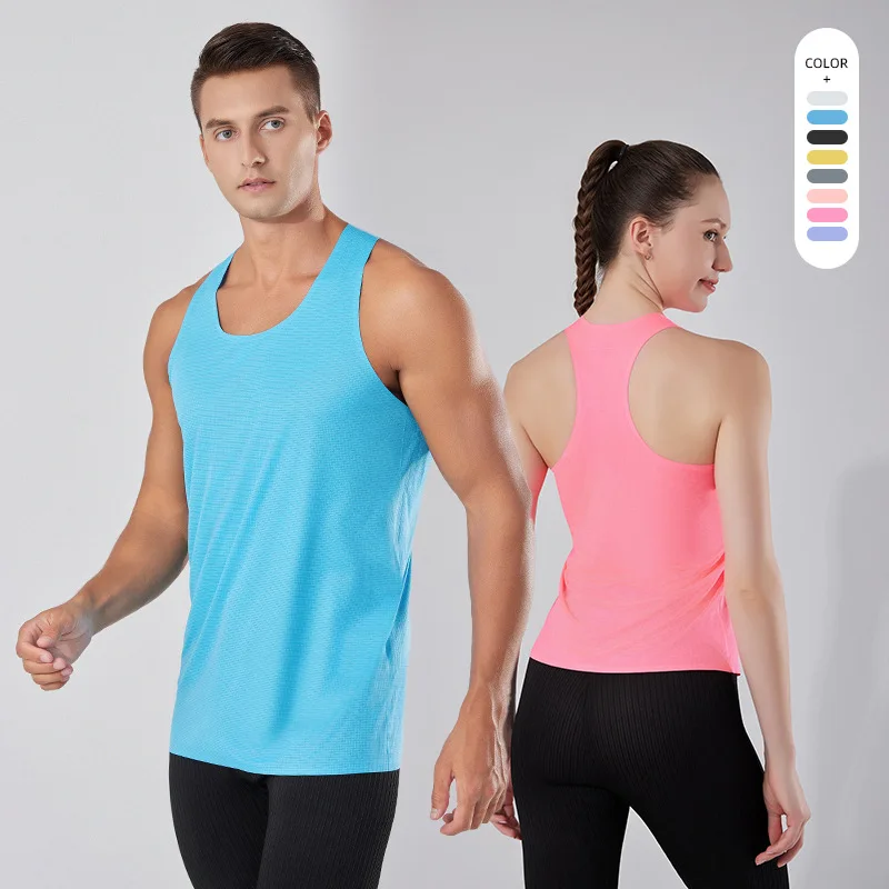 

Lightweight Quick Dry Running Vest Mens Womens Sleeveless Breathable Athletic Top for Sports Training