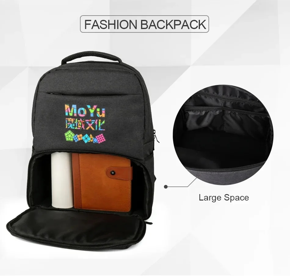 MoYu Rucksack Tasche Schwarz Professionelle Rucksack Tasche Für Magic Puzzle Cube 2x2 3x3x3 4x4 5x5 6x6 7x7 8x8 9x9 Schulter Tasche Handtasche – Detail 18