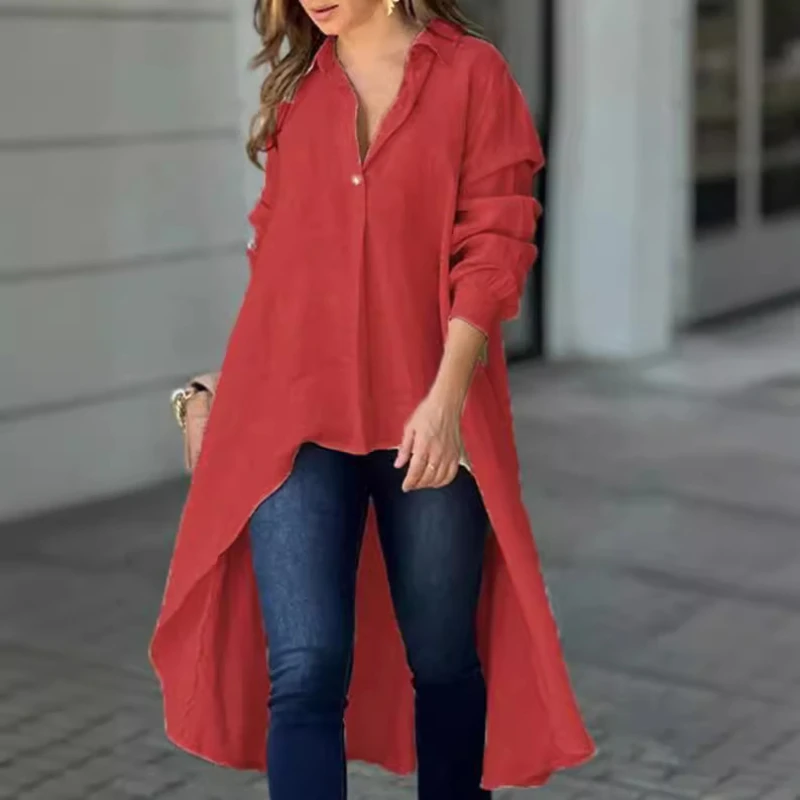 2024 Autumn and Winter New Styles Fine Elegant Blouses for Women Clothing Women\'s Elegant Long Sleeves Unusual Blouse T-shirt