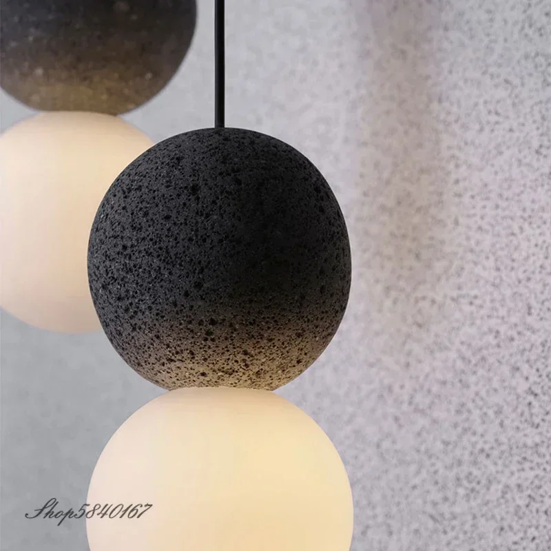 Nordic cementowa lampa wisząca Ins kreatywna lampa wisząca do salonu lampy wiszące oświetlenie do jadalni sklep odzieżowy zawieszenie