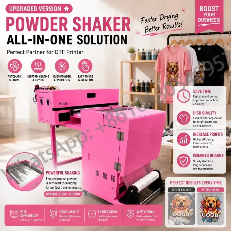 Factory Supply A2 DTF Printer with PET Film Powder Ink Full Set for Apparel Printing Business view 2