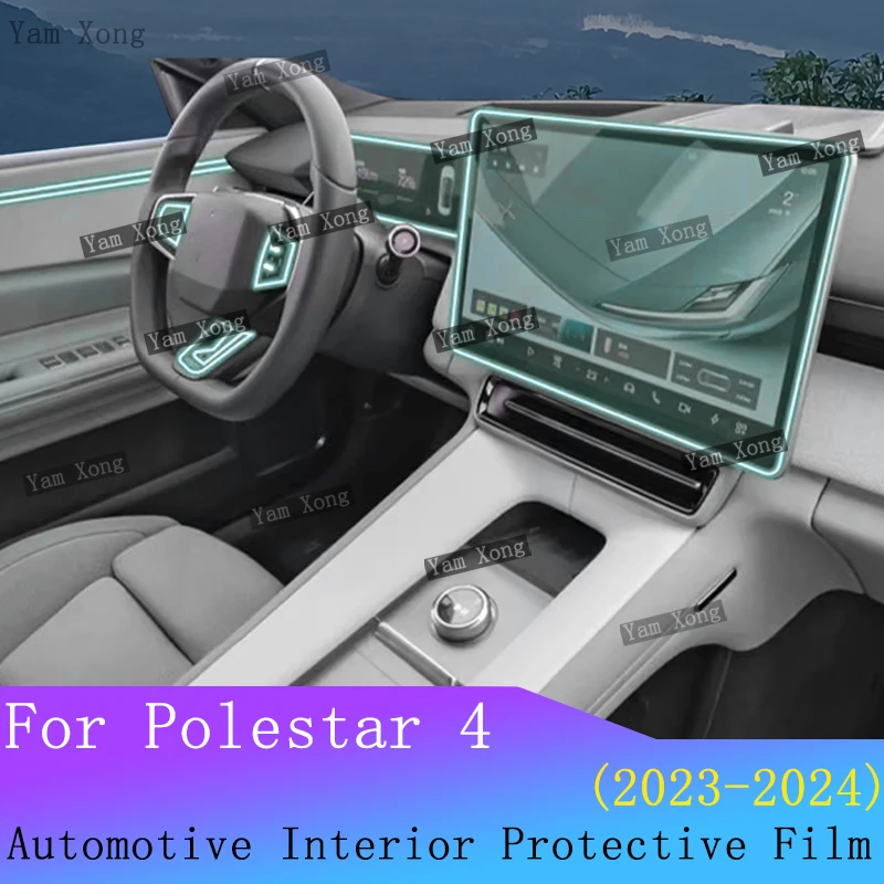 

For Polestar 4 Car interior Film GPS Navigation screen Anti-scratch LED Speedometer Cover Transparent Protection Sticker Film
