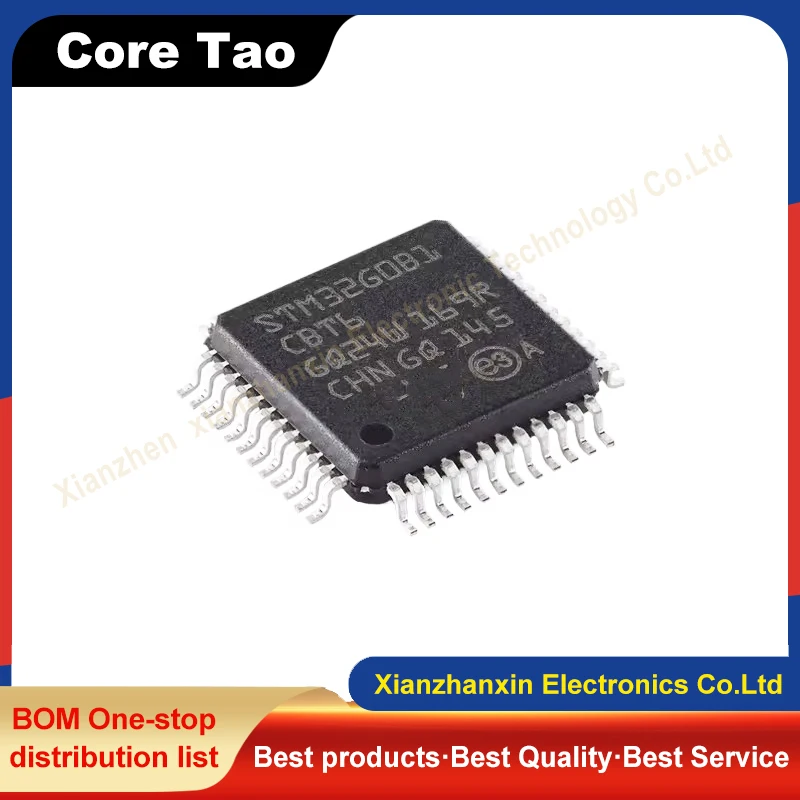 1 ~ 5 teile/los STM32G0B1CBT6 STM32G0B1 32G0B1CBT6 LQFP48 Mikrocontroller-chips