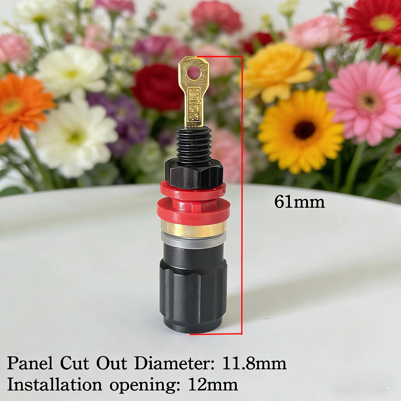 Terminal głośnikowy EIZZ, złącze bananowe, pozłacane 24K, rodowane, wzmacniacz audio HIFI DIY, modele EZ-310, EZ-310A — zdjęcie produktu 2