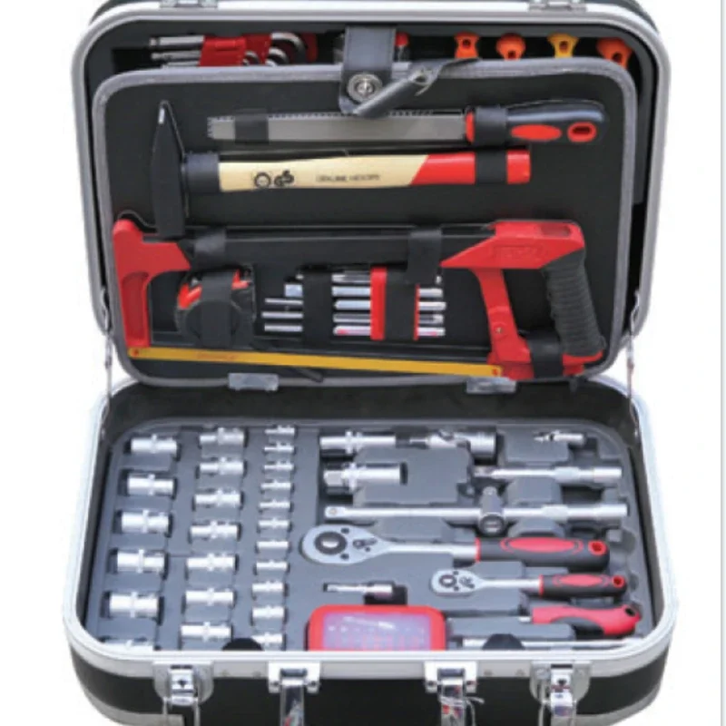 Professional 131PC Car Repair Tool Set Toolbox with Home Improvement Tools Car Repair Tool Kit