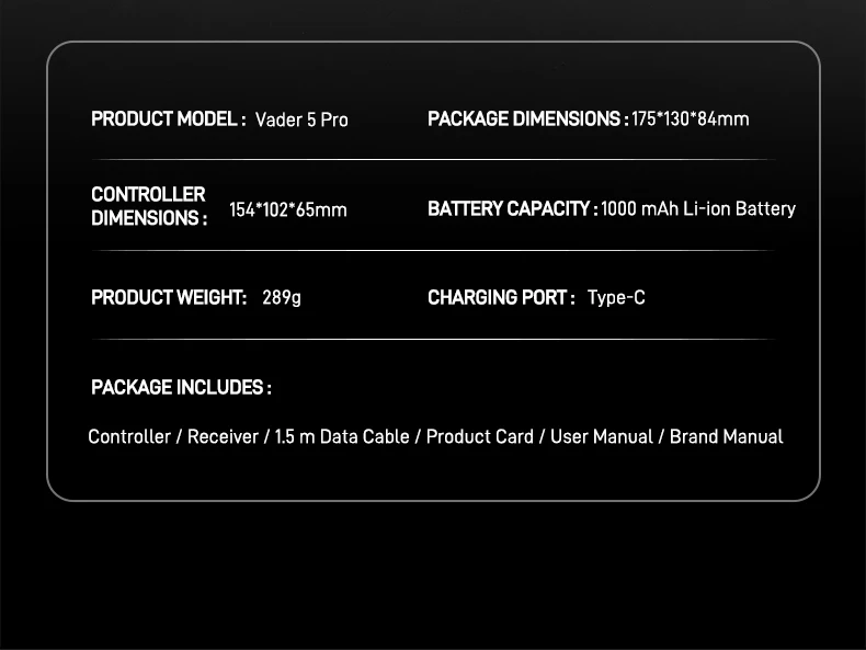 Flydigi Vader 5 Pro V2 Kabelloser Controller 4ms Niedrige Latenz FORCEFLEX Joystick 8 Programmierbare Tasten für NS Mobile TV PC – Detail 40
