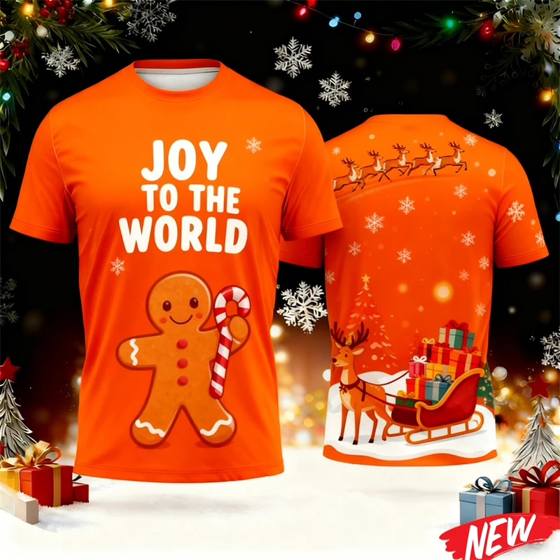 เสื้อยืดลายกราฟิกซานตาคลอสและส - Men'S Fashion Xmas Party บทวิจารณ์และราคา