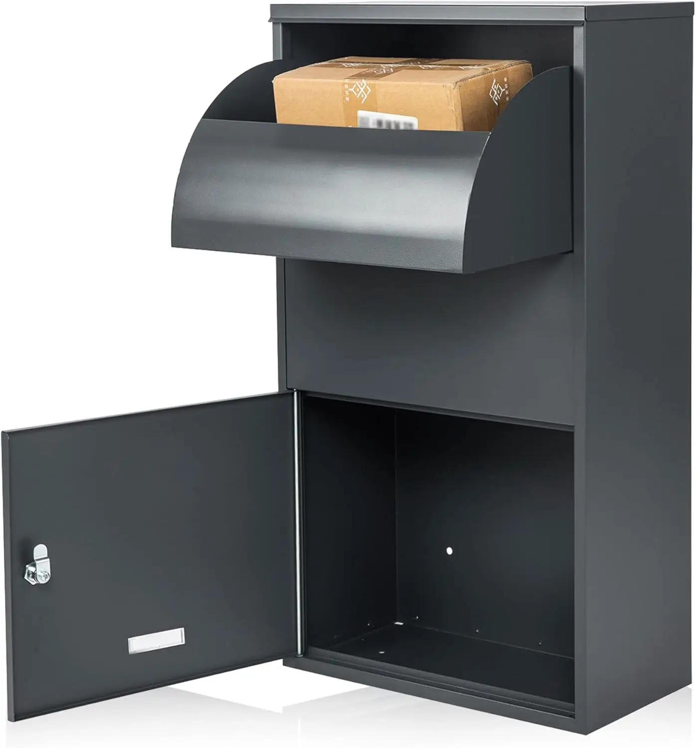 

Оцинкованный стальной настенный почтовый ящик с замком для доставки посылок на открытом воздухе