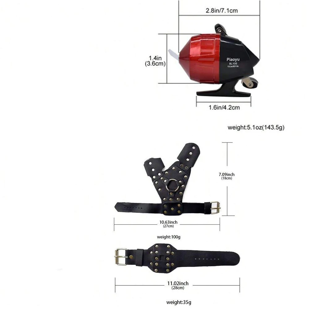 مجموعة واحدة من ملحقات مقلاع الصيد في الهواء الطلق، أداة احترافية لرماية الأسماك، حزمة إطلاق النار على المقلاع بنفسك