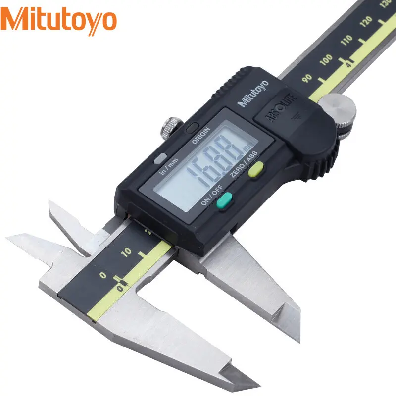 Caliper Mitutoyo 6in 8in 12in Pinças Digitais Absolutas Polegada Métrica 0150 mm 200 mm 300 Gama0.001 Paquimetro