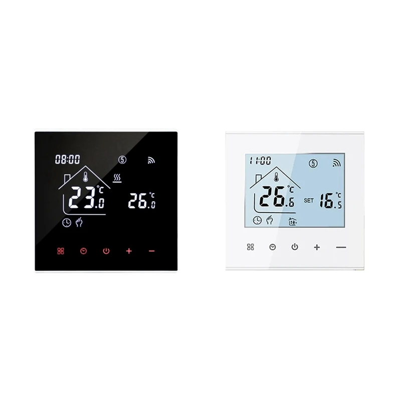 Tuya Warm Floor Thermostat 16A Smart Wifi Temperature Controller Water Heating Thermostat Of Remote Control For Home Black