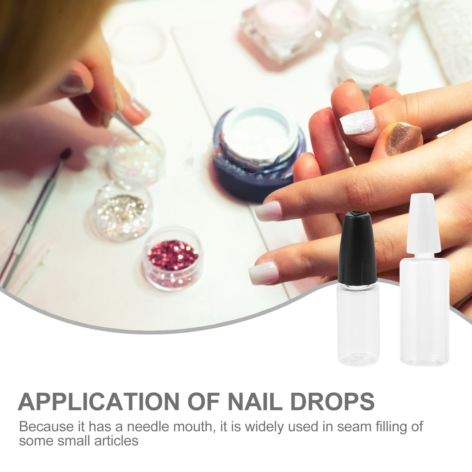 

20pcs Plastic Dropper Bottles Needle Oil Bottle Liquid Glue Squeeze Bottle Thin Needle Tip Pigment Dispenser Adhesive Container