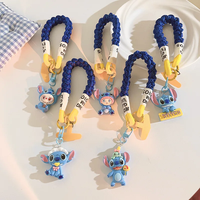 

Miniso Stitch Pendant Cartoon Phone Case Hanging Rope Polaroid Hanging Chain Anime Peripheral Bag Decoration Gifts for Boys Girl