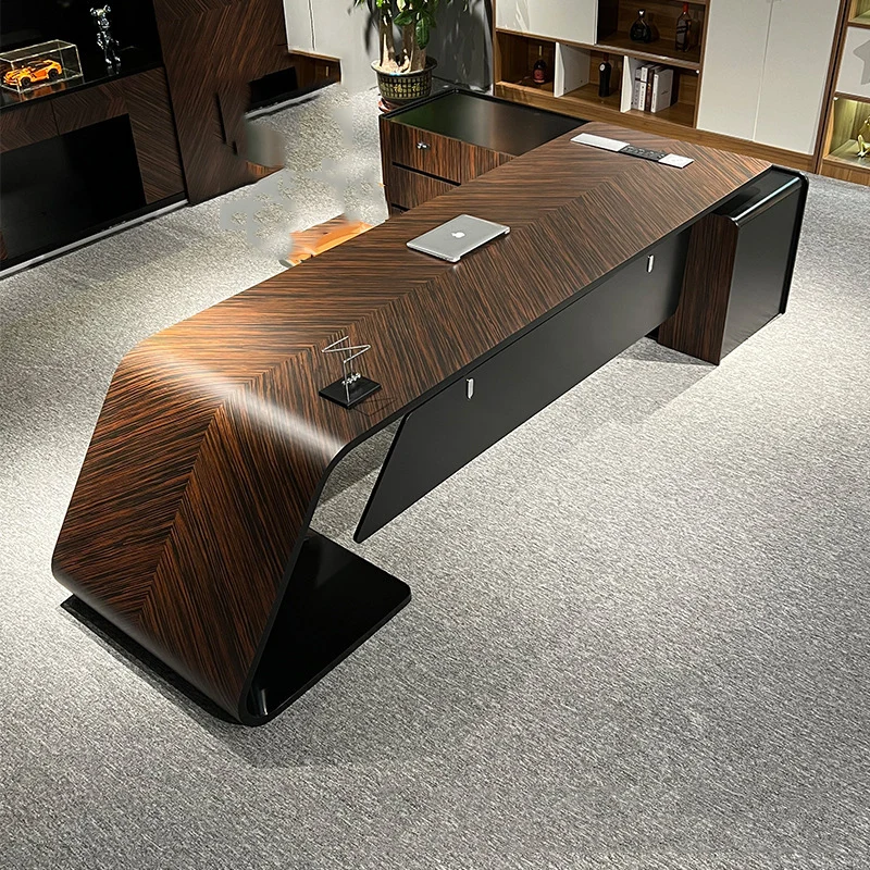 Modern Aesthetic Office Desk Luxury Executive Big Craft Drawers Office Desk Laptop Clearance Mesa Escrivaninha Furniture