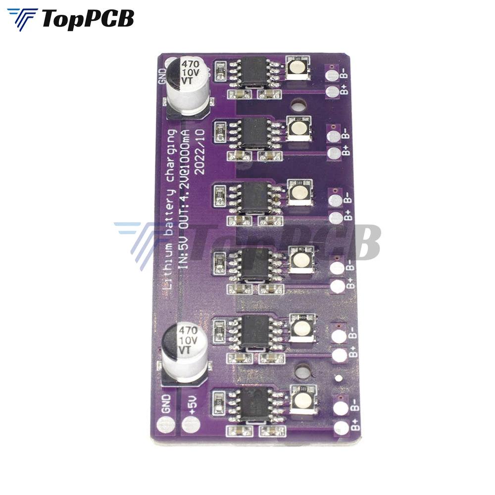 1000mA 6S Li-ion Lithium Battery Charger Board DC 5-6V to 4.2V 1A Battery Cell Packs in Parallel TP4056 Charge Charging Module