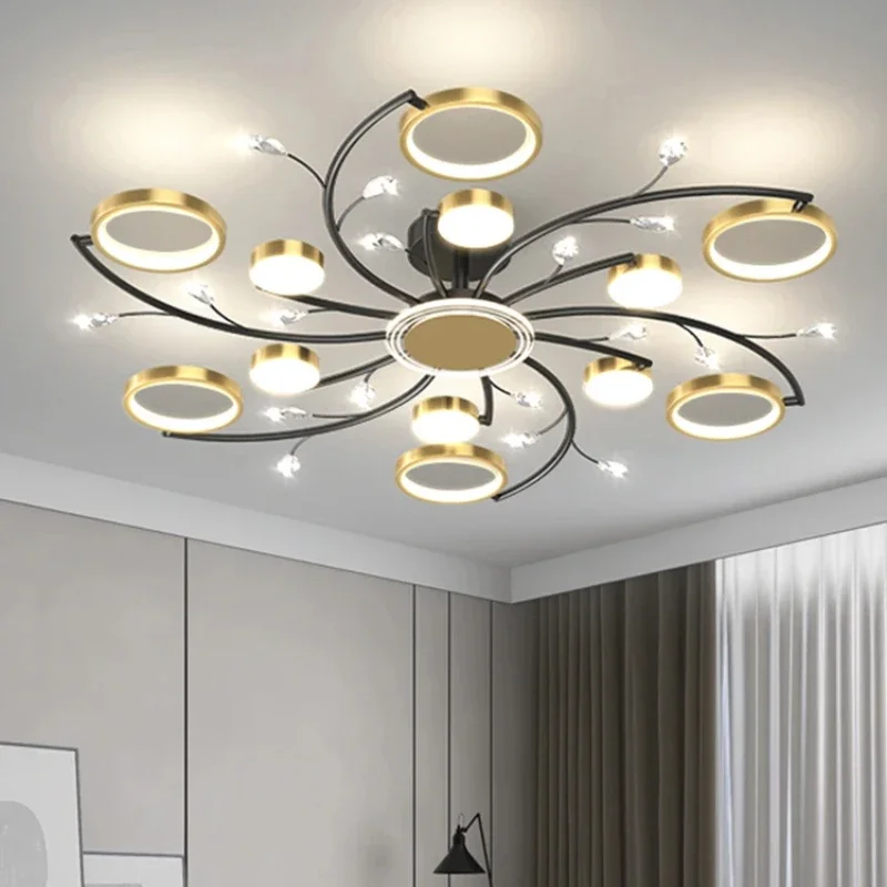 Modern Light Luxury Creative LED Chandelier Living Room Dining Room Coffee Shop Hotel Lighting Decoration Lights