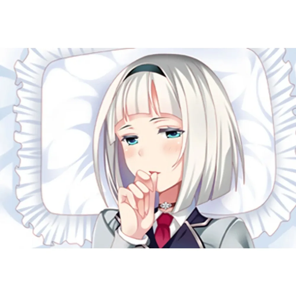 Anna‑Nishikinomiya Soft 2way Tricot Dakimakura Case Clear Printed School Uniform Character Full‑Size Hugging Cushion Cover