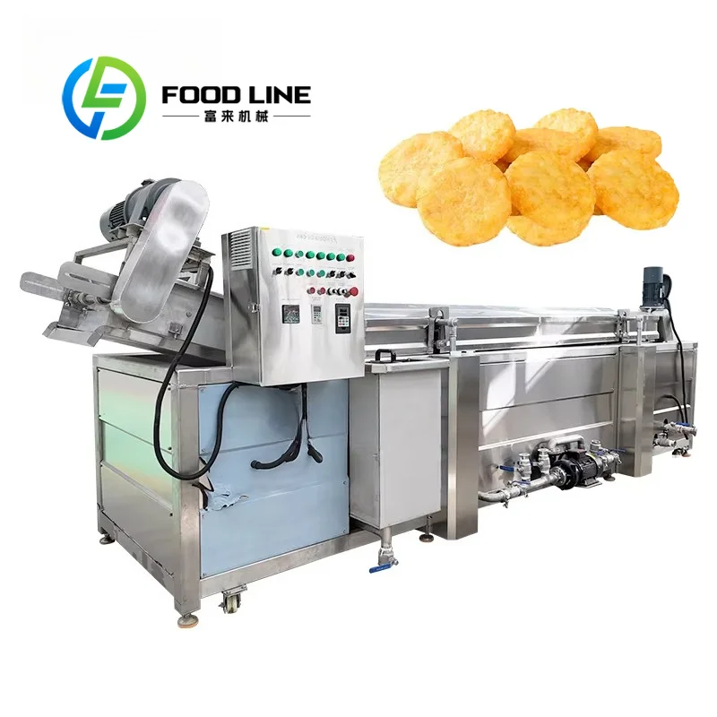 Overload Protection Industrial Continuous Frying Machine Auto Shuts Down Heating System To Avoid Equipment Burnout Risks