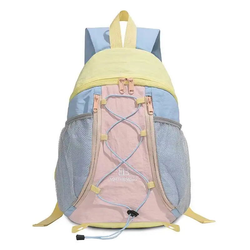 Everyday Laptop Backpack Commuter Daypack With Cute Color Block Slim Tear Resistant Bag Travelling College Hiking Sports