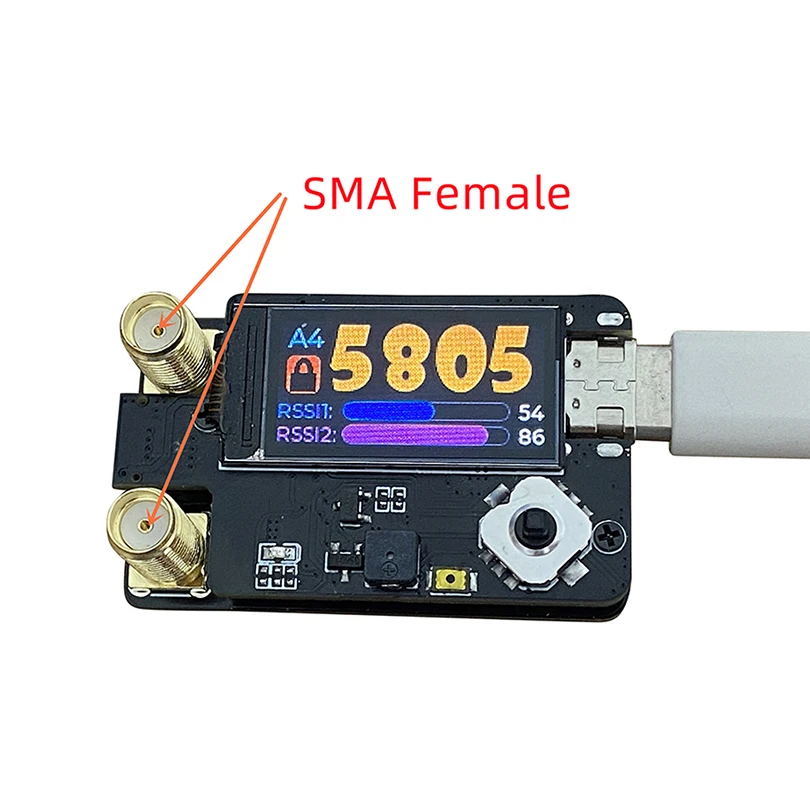 

Модуль аналогового приемника 4,9G 5,8G 6,1G 3W TX RX с антенной SMA для очков Fatshark DJI V1/V2 Skyzone 04L / 04X FPV