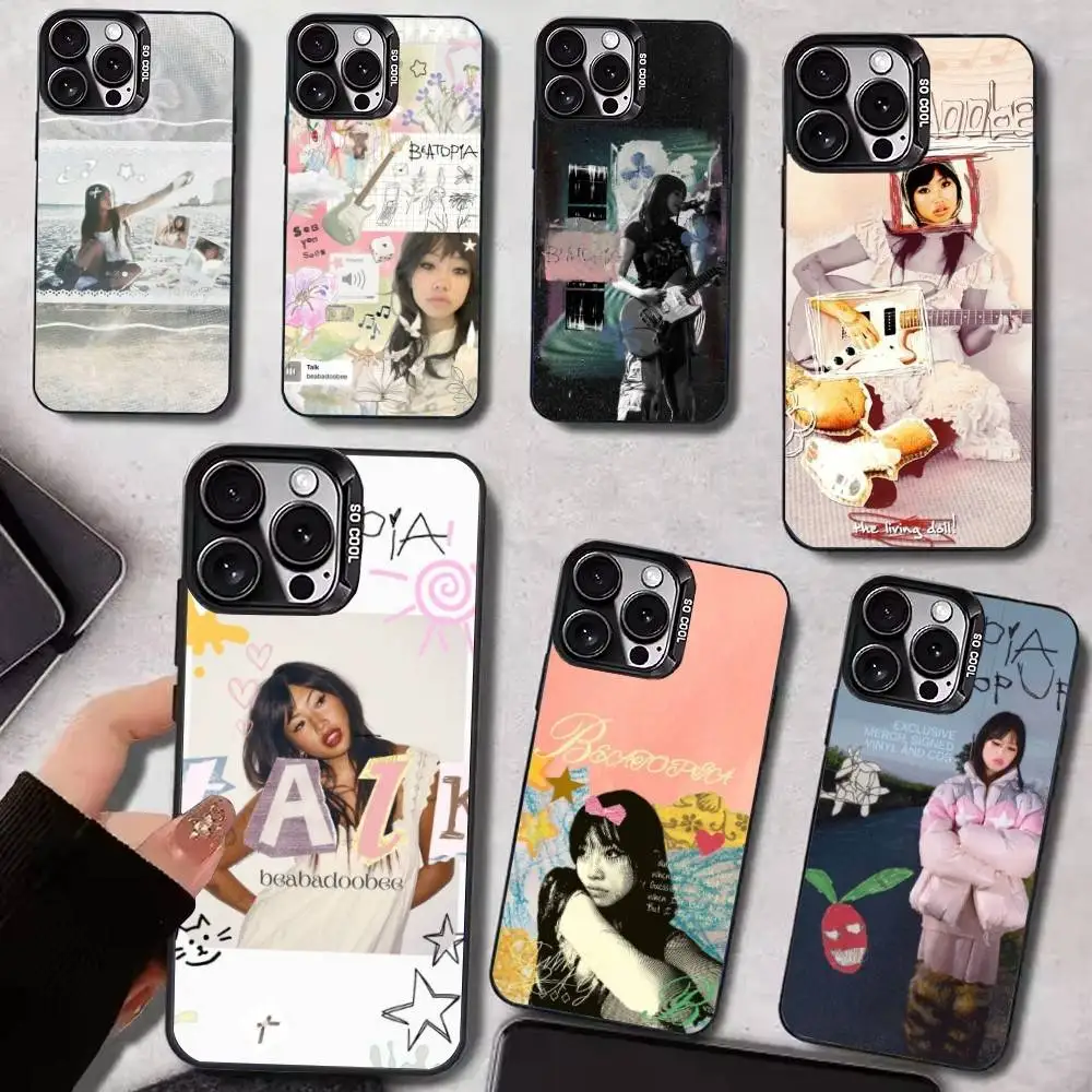 

Singer Beabadoobee Death Bed Phone Case For iPhone17,16,15,14,13,12,11 Plus,Pro Max Black Candy Matte Shockproof Cover