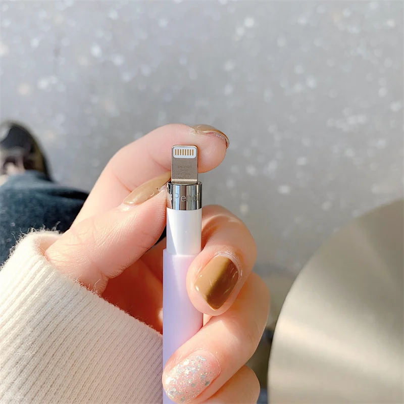 Niedliches Federmäppchen für Apple Pencil Pro und Pencil 2. und 1. Generation, Tablet-Stylus-Schutzhülle, weiches Silikon, stoßfest – Detail 9