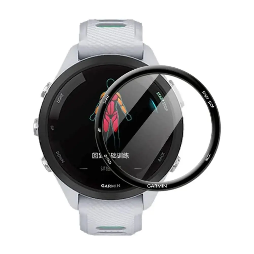 2Pcs Accessories 3D Curved Edge HD Films Screen Protector Cover Protective For Garmin Forerunner 265/265S