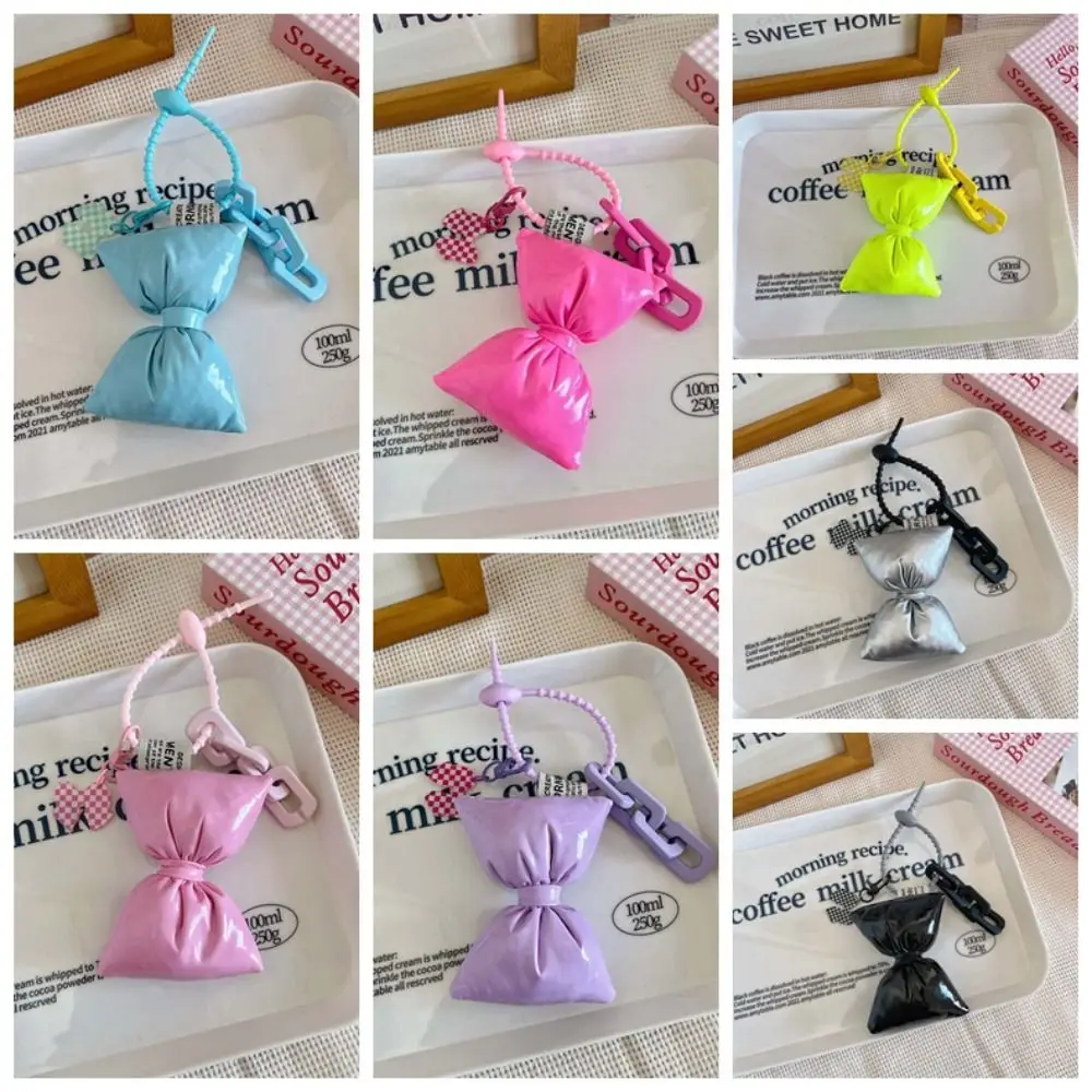 لطيف الكورية نمط محشوة القطن القوس قلادة Y2K الاكريليك سلسلة الدوبامين مفتاح سلسلة لينة أفخم محشوة بولي Hanger ملحقات السيارة