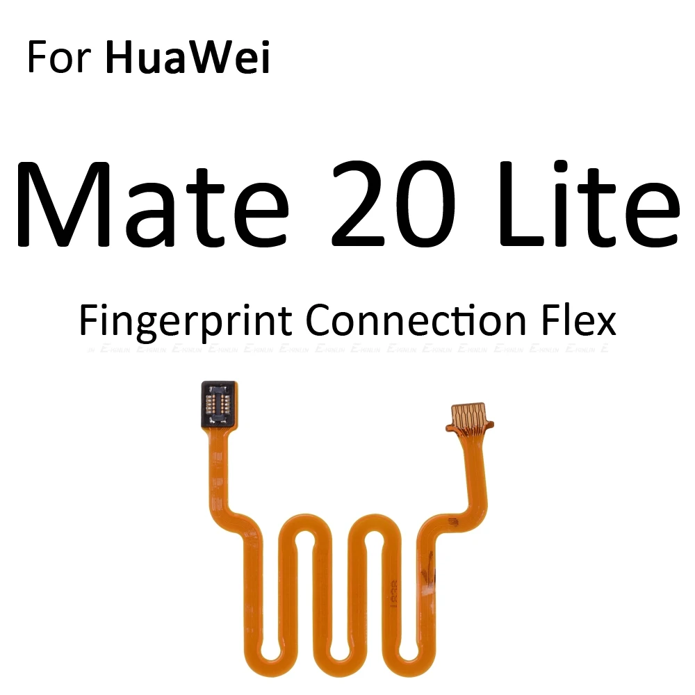 Home Return Button Key Fingerprint Sensor Scanner Connector Flex Cable Touch ID For HuaWei Mate 20 Lite X 20X P Smart Plus 2019