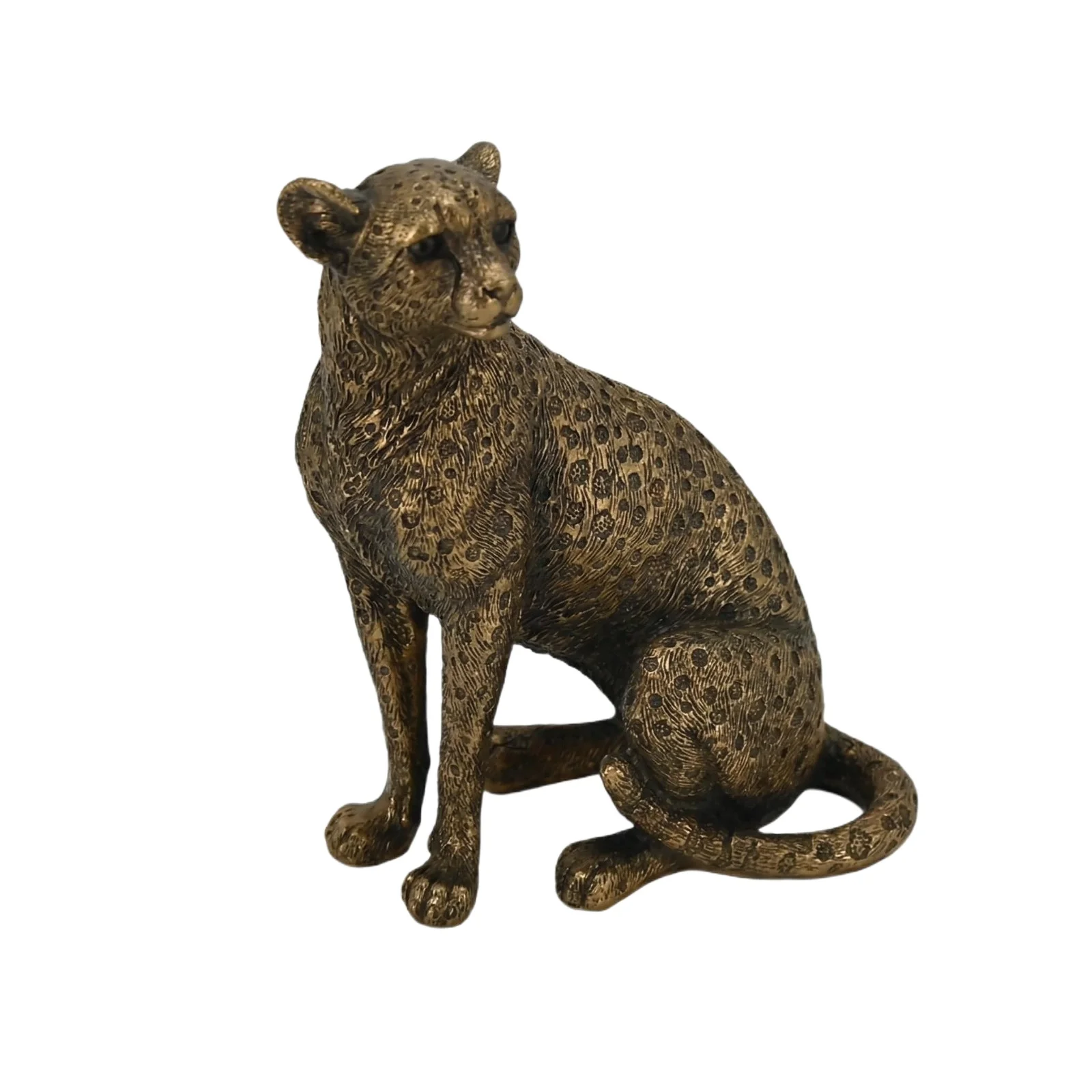 Leopard Statue Animal Figurine Home Decor Vintage Sculpture Resin Ornament Modern Living Room Decoration Desk Table Gift