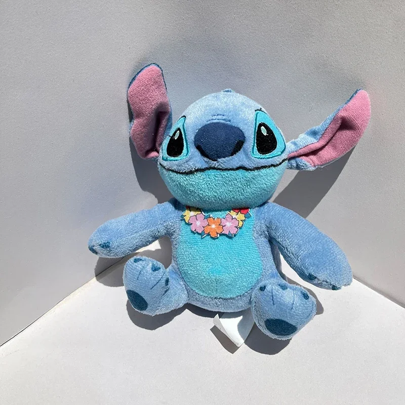 Disney 15cm Lilo and Stitch Plushs Toys Wreath Anime Plushie Stich Dolls Pillow Cute Stuffed Toy Gifst for Children's Birthday