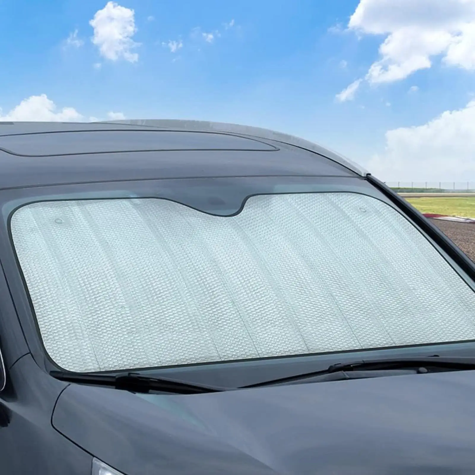 Windshield Cover Sun Shade Universal Reflective Thickened Privacy Cover Car Window Shades For SUV Summer Electric Vehicle Hybrid