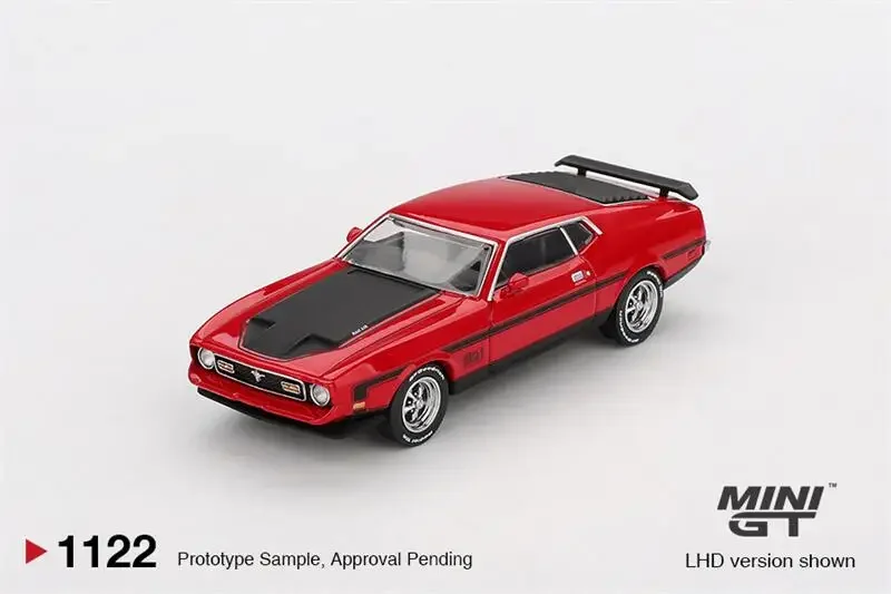 

*PreSale* MINI GT 1:64 Mustang Mach 1 1971 Race Red Diecast Model Car