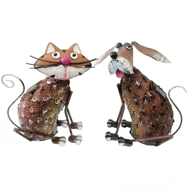 

garden ornaments, outdoor garden decoration, foreign trade export handicrafts, wrought iron painted animals