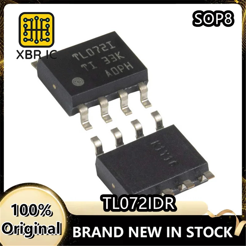 

(50/80 pieces) TL072IDR TL072 SOIC-8 TL072I Dual JFET input general purpose operational amplifier chip Original authentic Spot