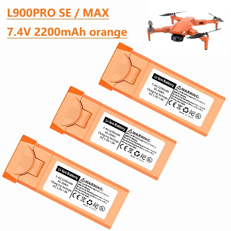 Original Battery For L900 Pro Se Battery 7.4V 2200mAh L900 Se Max L900 Prose/Semax Spare Rc Drone Quadcopter Accessories Parts