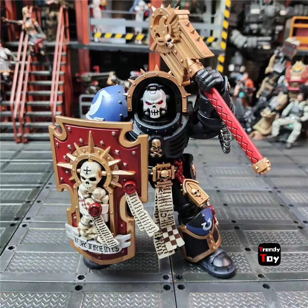 【JOYTOY】ウォーハンマー40K ウルトラマリーンズ ターミネーター・アーマーを着た牧師 1/18 アクションフィギュア おもちゃ